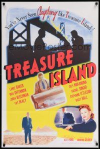 7g491 TREASURE ISLAND 24x36 special '99 Lance Baker, Nick Offerman, vintage poster design!