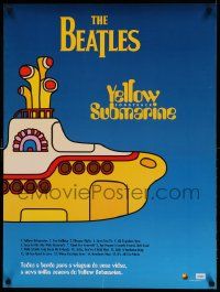 7g120 YELLOW SUBMARINE Spanish/U.S. export 24x32 music poster R99 Beatles John, Paul, Ringo & George!
