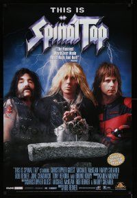 7g164 THIS IS SPINAL TAP 27x40 video poster R00 Rob Reiner heavy metal rock & roll cult classic!
