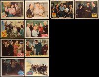 7h056 LOT OF 10 1940S LOBBY CARDS '40s great scenes from a variety of different movies!