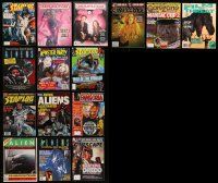 7h164 LOT OF 15 HORROR/SCI-FI MOVIE MAGAZINES '70s-00s lots of great images & information!