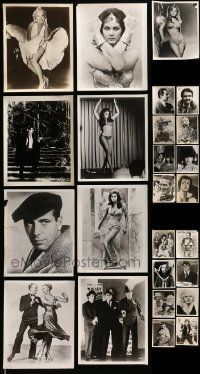 7h366 LOT OF 25 REPRO 8X10 STILLS '80s wonderful portraits including Marilyn, Bogart & more!