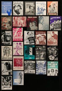 7h260 LOT OF 27 DANISH PROGRAMS '40-60s many different images from mostly U.S. movies!