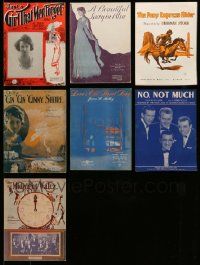 7h143 LOT OF 7 SHEET MUSIC '20s-60s a variety of great songs over many decades!