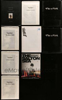 7h125 LOT OF 9 PRESSKITS '96 - '02 containing a total of 23 8x10 stills and 1 CD-ROM!