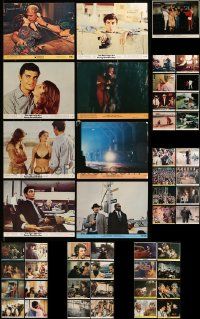 7h293 LOT OF 49 MINI LOBBY CARDS '70s great scenes & portraits from a variety of movies!