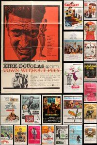 7h015 LOT OF 38 FOLDED ONE-SHEETS '60s-70s great images from a variety of different movies!