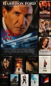 7h585 LOT OF 14 UNFOLDED DOUBLE-SIDED 27X40 ONE-SHEETS '90s a variety of great movie images!