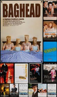 7h572 LOT OF 16 UNFOLDED MOSTLY DOUBLE-SIDED MOSTLY 27X40 ONE-SHEETS '80s-00s cool movie images!