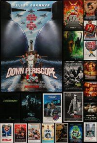 7h485 LOT OF 32 UNFOLDED MOSTLY DOUBLE-SIDED MOSTLY 27X40 ONE-SHEETS '80s-00s cool movie images!