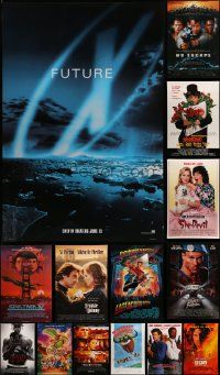 7h579 LOT OF 15 UNFOLDED MOSTLY SINGLE-SIDED MOSTLY 27X40 ONE-SHEETS '80s-00s cool movie images!