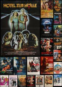 7h214 LOT OF 22 FOLDED GERMAN A1 POSTERS '70s-90s great images from a variety of movies!
