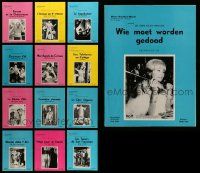7h194 LOT OF 13 UNCUT MGM BELGIAN PRESSBOOKS '60s great images from a variety of movies!
