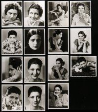 7h374 LOT OF 15 KAY FRANCIS REPRO 8X10 STILLS '80s extreme close-ups of the beautiful star!