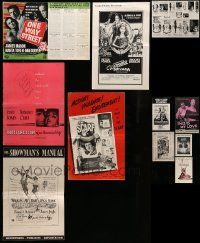 7h086 LOT OF 15 UNCUT PRESSBOOKS AND SUPPLEMENTS '50s-80s advertising for a variety of movies!