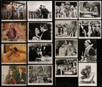 7h326 LOT OF 16 COLOR AND BLACK & WHITE 8X10 STILLS '70s great scenes from a variety of movies!