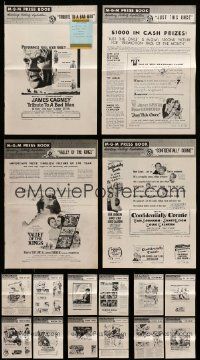 7h085 LOT OF 16 UNCUT MGM PRESSBOOKS '50s advertising images for a variety of different movies!
