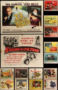 7h426 LOT OF 17 FORMERLY FOLDED HALF-SHEETS '50s-70s great images from a variety of movies!