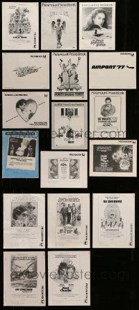 7h083 LOT OF 17 UNCUT PRESSBOOKS '70s-80s advertising images for a variety of different movies!