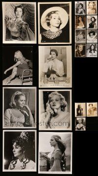 7h322 LOT OF 19 PORTRAIT 8X10 STILLS OF PRETTY WOMEN '40s-70s sexy images of Hollywood stars!
