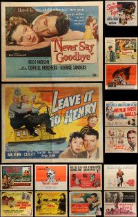 7h423 LOT OF 21 FORMERLY FOLDED HALF-SHEETS '40s-70s great images from a variety of movies!