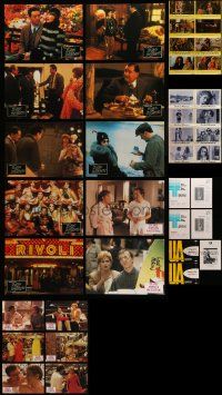 7h204 LOT OF 25 WOODY ALLEN FOLDED GERMAN LOBBY CARD POSTERS, LOBBY CARDS AND PRESSBOOKS '70s-90s