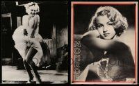 7h445 LOT OF 2 UNFOLDED MARILYN MONROE SPECIAL POSTERS '80s classic skirt blowing image+portrait!