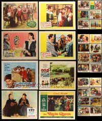 7h048 LOT OF 30 COSTUME/SWORD AND SANDAL LOBBY CARDS '40s-50s scenes from a variety of movies!