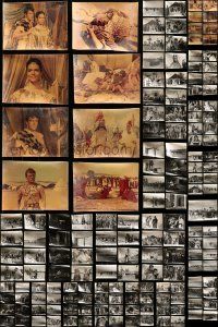 7h189 LOT OF 353 LOVES OF SALAMMBO ITALIAN STILLS '60 great scenes & portraits with 36 in color!