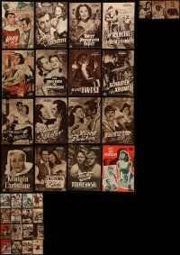 7h226 LOT OF 35 GERMAN PROGRAMS '30s-60s great images from a variety of costume adventure films!