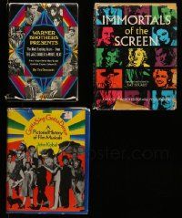 7h161 LOT OF 3 HARDCOVER MOVIE BOOKS '60s-70s Immortals of the Screen, Gotta Sing Gotta Dance!