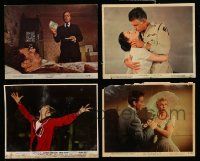 7h352 LOT OF 4 COLOR 8X10 STILLS '50s-70s great scenes from a variety of different movies!