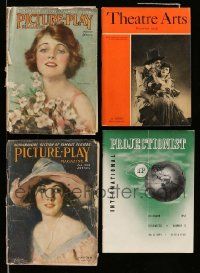 7h166 LOT OF 4 MAGAZINES '20s-50s Elaine Hammerstein, Helene Chadwicke, Lynn Fontanne, Alfred Lunt