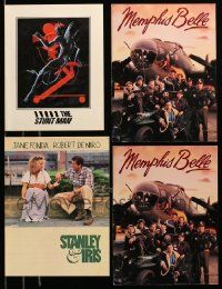 7h173 LOT OF 4 PROMO BROCHURES '80s-90s Stunt Man, Memphis Belle, Stanley & Iris!