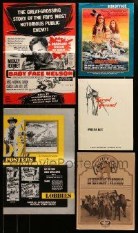 7h104 LOT OF 5 CUT PRESSBOOKS AND MISCELLANEOUS ITEMS '60s-00s advertising a variety of movies!