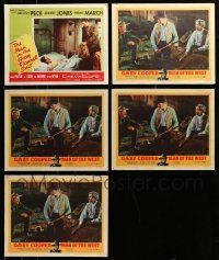 7h057 LOT OF 5 LOBBY CARDS '50s from Man in the Grey Flannel Suit & Man of the West!