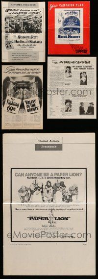 7h106 LOT OF 4 UNCUT & 1 CUT PRESSBOOKS '40s-60s advertising images for variety of different movies!