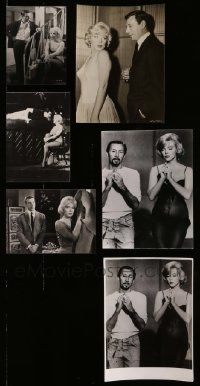 7h363 LOT OF 6 LET'S MAKE LOVE SWISS STILLS R82 sexy Marilyn Monroe, Yves Montand, 5x6 to 7x9!