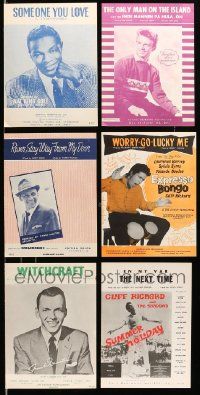 7h144 LOT OF 6 SWEDISH SHEET MUSIC '50s-60s great songs from a variety of movies & more!