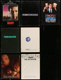 7h127 LOT OF 7 PRESSKITS '70 - '93 with covers & supplements but no stills!