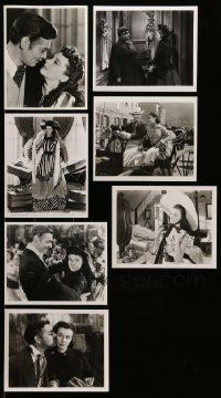7h398 LOT OF 7 GONE WITH THE WIND REPRO 8X10 STILLS '80s Clark Gable, Vivien Leigh & more!
