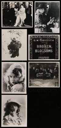 7h397 LOT OF 7 LILLIAN GISH REPRO 8X10 PHOTOS '80s wonderful images of the silent star!