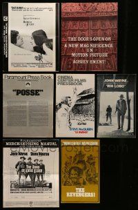 7h098 LOT OF 7 CUT PRESSBOOKS '60s-70s advertising images from a variety of different movies!