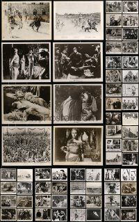 7h273 LOT OF 86 MOSTLY SWORD AND SANDAL 8X10 STILLS '50s-60s scenes from gladiator movies & more!