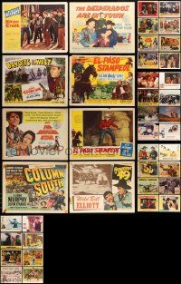 7h043 LOT OF 40 WESTERN LOBBY CARDS '50s-70s scenes & title cards from a variety of cowboy movies!