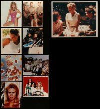 7h389 LOT OF 9 COLOR REPRO 8X10 PHOTOS '80s great portraits of TV stars & more!