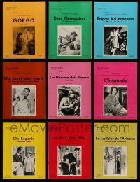 7h196 LOT OF 9 UNCUT MGM BELGIAN PRESSBOOKS '60s great images from a variety of movies!