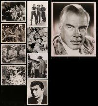 7h388 LOT OF 9 REPRO 8X10 PHOTOS '80s great scenes from top Hollywood movies!