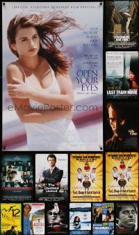 7h561 LOT OF 18 UNFOLDED MOSTLY SINGLE-SIDED 27X40 ONE-SHEETS '90s-00s cool movie images!