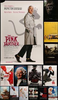 7h576 LOT OF 16 UNFOLDED DOUBLE-SIDED 27X40 MOSTLY COMEDY ONE-SHEETS '00s great movie images!